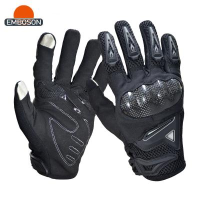 China DIY Wholesale Synthetic Leather Palm Rubber Label Cuff Abrasion Impact Glove for sale