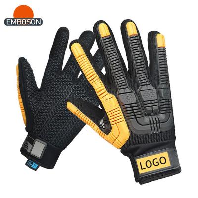 China Wholesale DIY Label TPR Synthetic Leather Impact Rubber Glove for sale