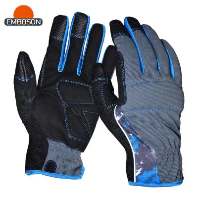 China Custom Wholesale DIY Hi-Flexi Palm Stretch Fabric Back Synthetic Leather Glove for sale