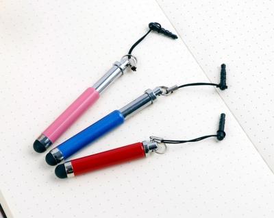 China Retractable Mobile Phone Mini Capacitive Stylus Screen Phone Stylus Pen Stylus for iPhone iPad for sale