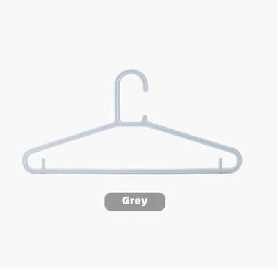 China White and Gray Solid Plastic Cloth Hangers for Bathroom for sale