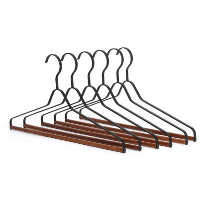 China Luxury Wardrobe Dress Suit Hangers with Logo Boutique Hangers for sale