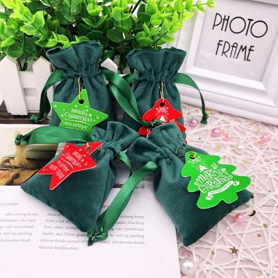 China Custom Mini Velvet Envelope Small Soft Black Velvet Drawstring Jewelry Pouch Gift Bag for sale