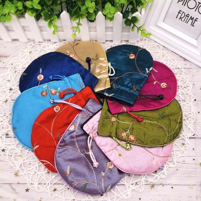 China Recyclable Wholesale Hair Packaging Silk Gift Bags Jewelry Sillk Luxury Silk Bag for sale