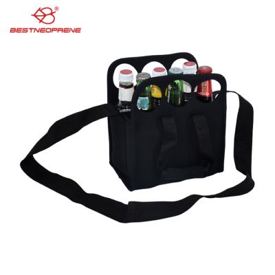 China Neoprene Insulated Waterproof 6 Pack Bottle Carrier Use For Water Or Beer for sale