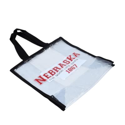 China Fashion Customized Printed PVC Materials Handbag , Outdoor Shopping Bag for sale