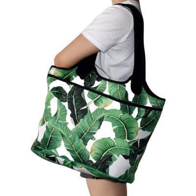 China High Quality Eco - Friendly Neoprene Beach Handbag , Ladies Shoulder Totes Bags for sale