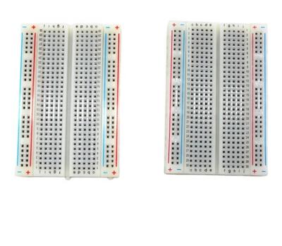 China Solderless standard breadboard 400 stitch holes small for sale