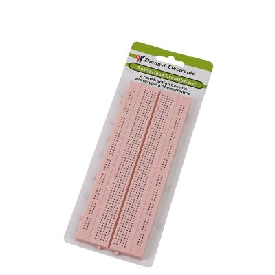 China Solderless Breadboard Electronic Breadboard ABS Plastic Colorful Test 840 Link Point for sale