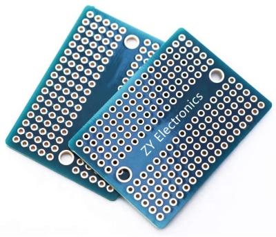 China DIY Projects Electronic Solderable PCB Board Breadboard Gold Plated Finish PCB Board Proto PCB Board for sale