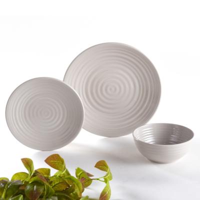 China Durble Sustainable Classic Disposable Dinnerware 12 PiecePlastic Dinnerware Sets Melamine Dinnerware Sets for sale