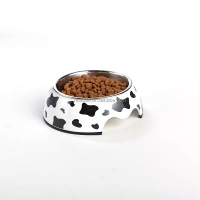 China Wholesale Viable Cat Bowl Pet Stainless Steel Melamine Bowls White Dog Bowl Set for sale