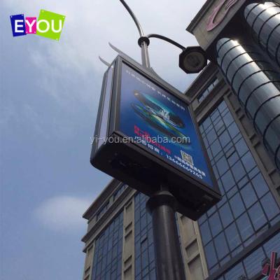 China High Quality Outdoor Light Box Outdoor Hot Sale Modern Street Light Lamp Post Lamp Post Light Box For Advertising for sale