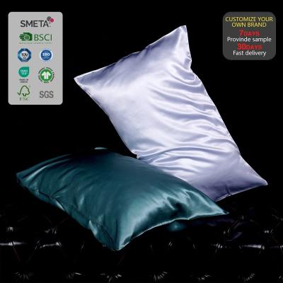 China New Arrival Popular Anti-static Simple Design 100% Mulberry Silk Color Pillowcase Pillow Case Cover for sale