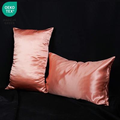 China New Product High Quality Anti-static 100% Embroidered Mulberry Silk Pillowcase Pillow Case Cover With Custom Box for sale