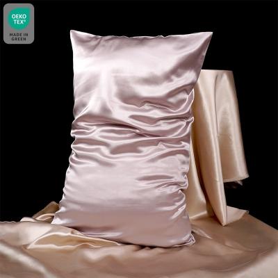 China Factory Wholesale Anti-Static Oeko-Tex Pure Mulberry 100% Organic Silk Wrap Style Pillowcase Pillow Cover Case for sale