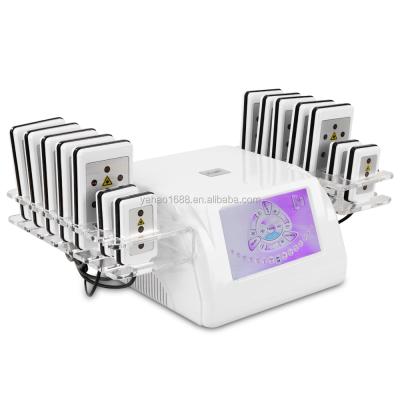 China Mini Weight Loss Lipolaser 14 Laser Pads Slimming Machine for sale