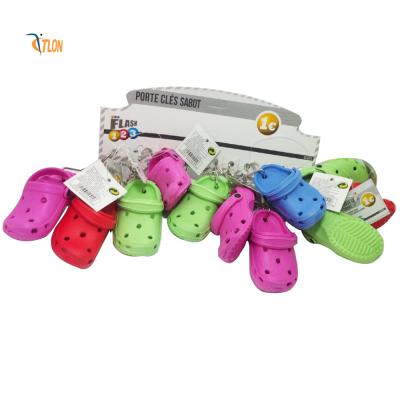 Κίνα Factory Custom 3D Mini Plastic Foam Rubber Lovely Hole Hole Shoe Fashion Shoe Keychain προς πώληση