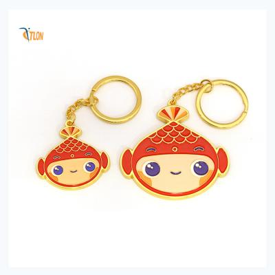 China Certified Factory Custom logo fashion accessories cute cartoon cartoon metal keychain à venda