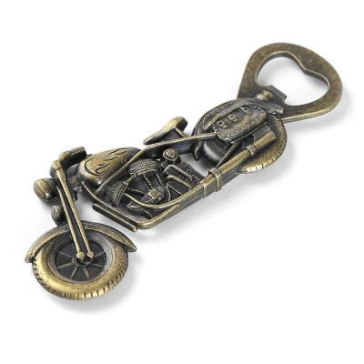 Cina Corona beer bottle opener with new style ancient brass motorcycle shape bar use bottle opener in vendita