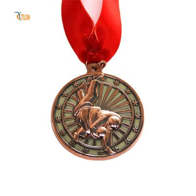 China Customized Logo Blank Zinc Alloy 3D Gold Sports Award Medal Metal  Custom Medal en venta