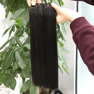 China Super Virgin Brazilian Silky Straight Wave Double Drawn Mink Raw Unprocessed Human Hair Weave Bundles Remy Bone Straight Human Hair Vendors for sale