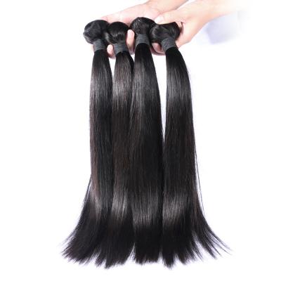 China Silky Straight Wave Brazilian Straight Hair Weave Bundles High Ratio With Closure Wholesale Seller for sale