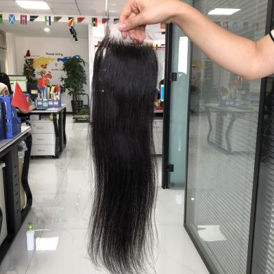 China Cheap Silky Straight Wave Lace Closure For Women Pre Plucked Swiss Transparent Lace Closure Hair 4x4 5x5 6x6 7x7 for sale