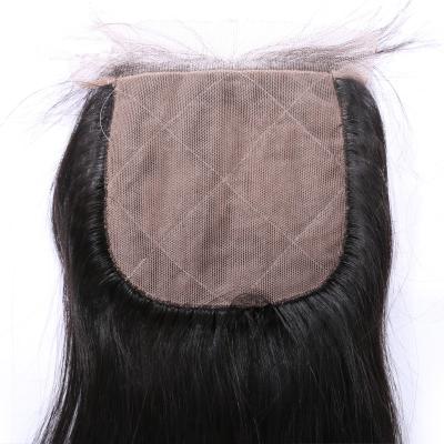 China Silky Straight Wave Pre Plucked 4*4 Lace Closure Silk Base Virgin Cuticle Aligned Hair Products Silk Top Lace Hair Closure for sale