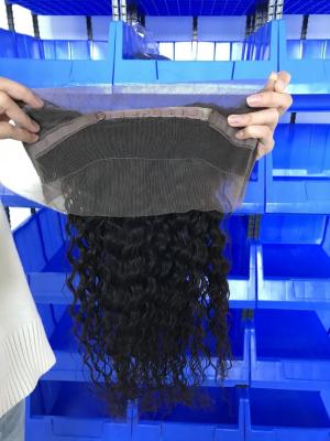 China Any Single Vendor Good Quality Brazilian Hair Full Lace Transparent 360 Lace Headband Closure for sale