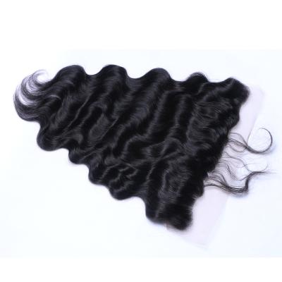 China New Arrival Silky Straight Wave Pre Plucked Thin Sheer Lace Frontal 13x4 Small Knots Cuticle Aligned Raw Virgin Human Hair 10a Transparent for sale