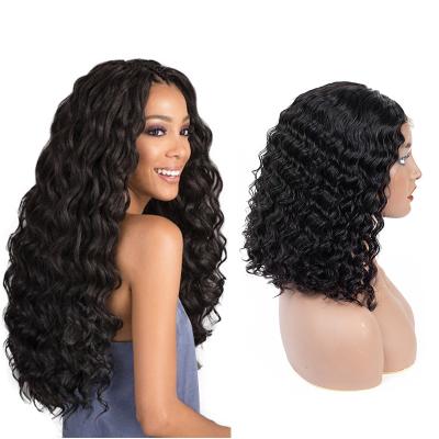 China Deep Wave Top Grade 180 Density 13x4 13x6 Deep Wave Hd Lace Frontal Wig Hair 4x4 5x5 Lace Closure Wigs for sale