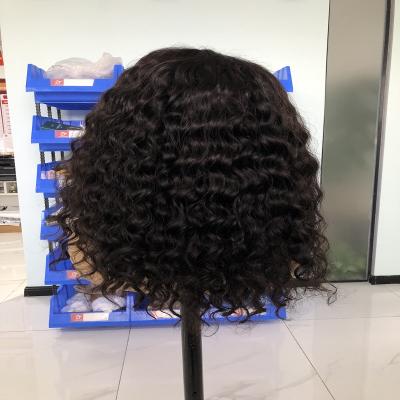 China Water Wave 12A Top Grade Virgin Hair 360 HD Human Hair Front 13*4 Full Lace Wig Transparent 100% Brazilian Hair Silk Low Wig for sale