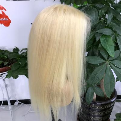 China Free Sample 13x4 4x4 613 Human Hair Straight Wig 613 Full Lace Wig 613 Lace Front Wigs Full HD Blonde Color Women 14-50 Inch Lace Long for sale