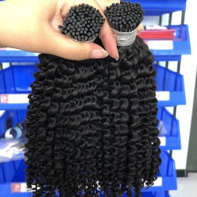 China 100% Human Hair Straight Kinky Curly Curly Straight Remy Human Hair Extensions 100% Raw Brazilian Micro Yaki Curl Links Keratin Hair Extensions for sale