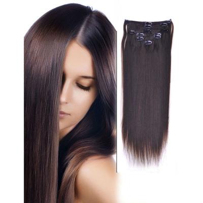 China European 150G 180G 220G 280G Silky Straight Curly Curly Wave Seamless Clip In Hair 100% Virgin Indian Brazilian Hair Extensions Hair Cuticle for sale