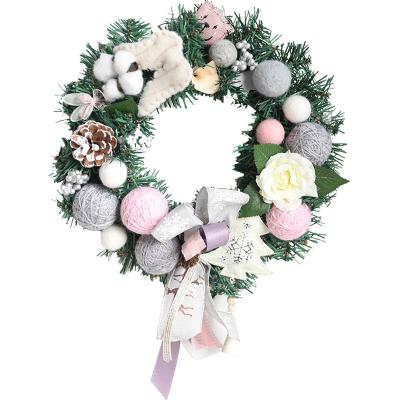 China Chirstmas Decor Nordic Luxury Natural Insti Christmas Garland Decoration Hotel Mall Christmas Tree Hanging Desk Decoration for sale