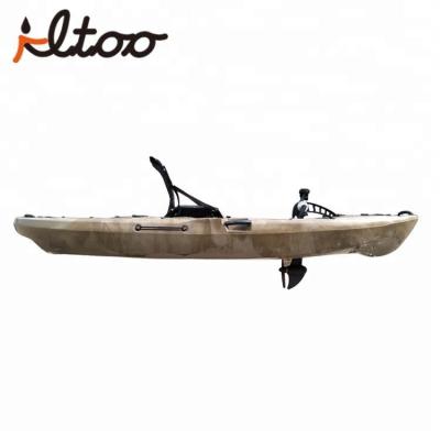 China Fishing kayak with foot pedals kayak cheap single kayak fishing canoe sit on top LLDPE for sale for sale