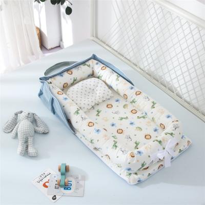 China Eco-friendly Foldable Breathable Sofa Cirb Baby Materials Crib Newborn Car Carry Baby Sleeping Nest Bed for sale