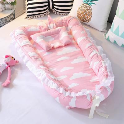 China Newborn Cuddle Sofa Eco-friendly Baby Co-sleep Nest Baby Materials Baby Crib Portable Crib Bed for sale