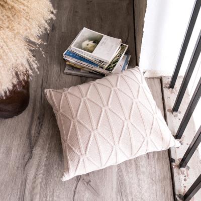 China Anti-Static Custom Hand - Woven Cushion Cover Plain Home Decorative Tile Covers 20x20 18x18 for sale