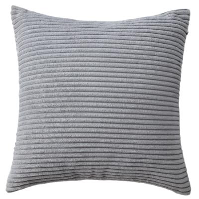 China Wholesale Anti-static Home Decor Velvet Pillow Cover Sofa Soft Cushion Cover Corduroy Polyester Tile Case for sale