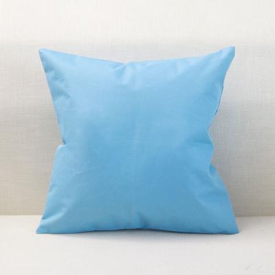 China Solid Color Anti-Static Custom Waterproof Throw Pillow Patio Cover Pillow Outdoor Garden 18*18 Cushion Covers for sale