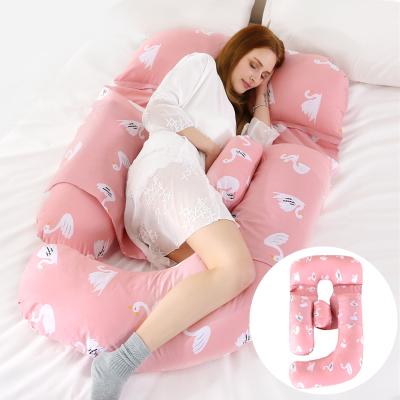 China Anti-Static Pregnancy Pillow G Shaped Side Sleep Body Support Full Back Revealing Pregnant Massage Pillow for sale