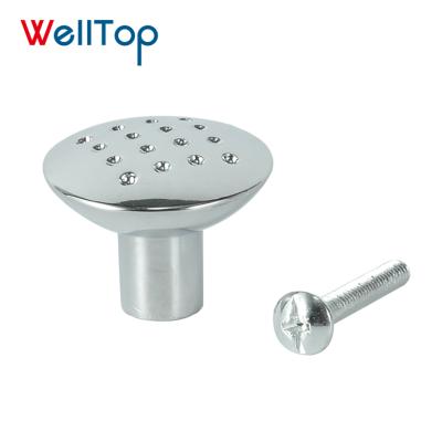 China Modern CHROME Knob Handle For Furniture Hardware Cabinet Drawer Zinc Alloy 2018.018 32mm for sale