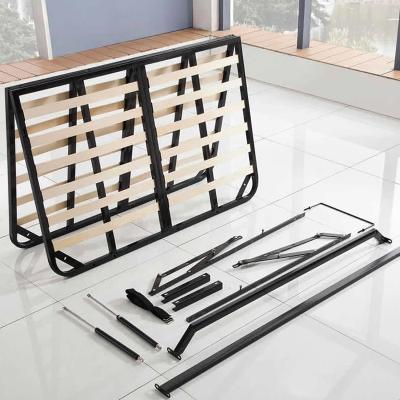 China Fashion Adjustable European Iron Design Modern Metal Queen Size Bed Frame (Height) VT-14.041 for sale