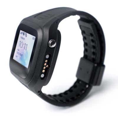 China Wifi Smart Watch to Monitor Temperature Heart Rate and Battery Life Prisoner GPS Tracker Tamperproof Long Strap PT400HT for sale