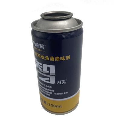 中国 Top Quality Black And Gold Lacquer Tin Metal Packaging Empty Air Gas Freshener Threaded Commercial Wholesale Pump Aerosol Cans 52mm 販売のため