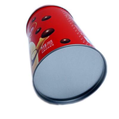 China Food Packaging Food Grade Customized Color Christmas Round Tin Box Candy Round Tin Box for sale