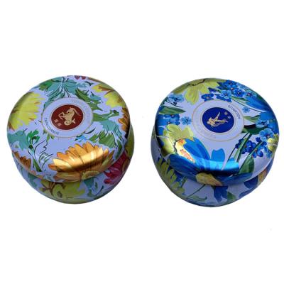 China Skillful Manufacture of Food Packaging Round Mini Tin Box Tin Box Round Small Tea Box for sale